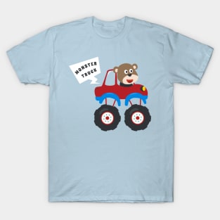 illustration of monster truck with cartoon style T-Shirt